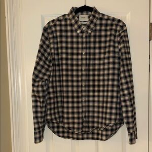Billy Reid flannel button down shirt - EUC size Large